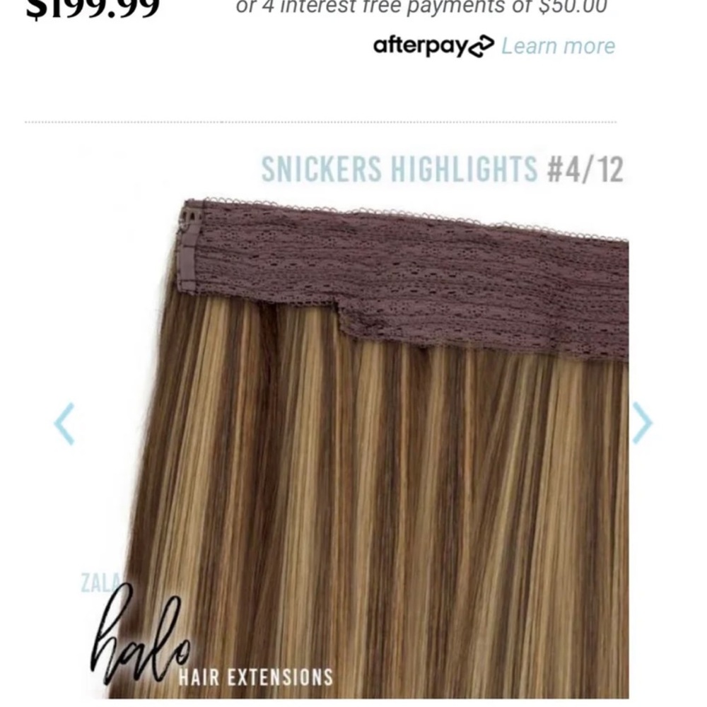 Zala halo hair extensions